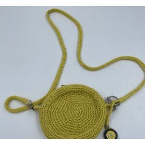 The Sak Women's Crochet Crossbody Bag Round Yellow California Cool